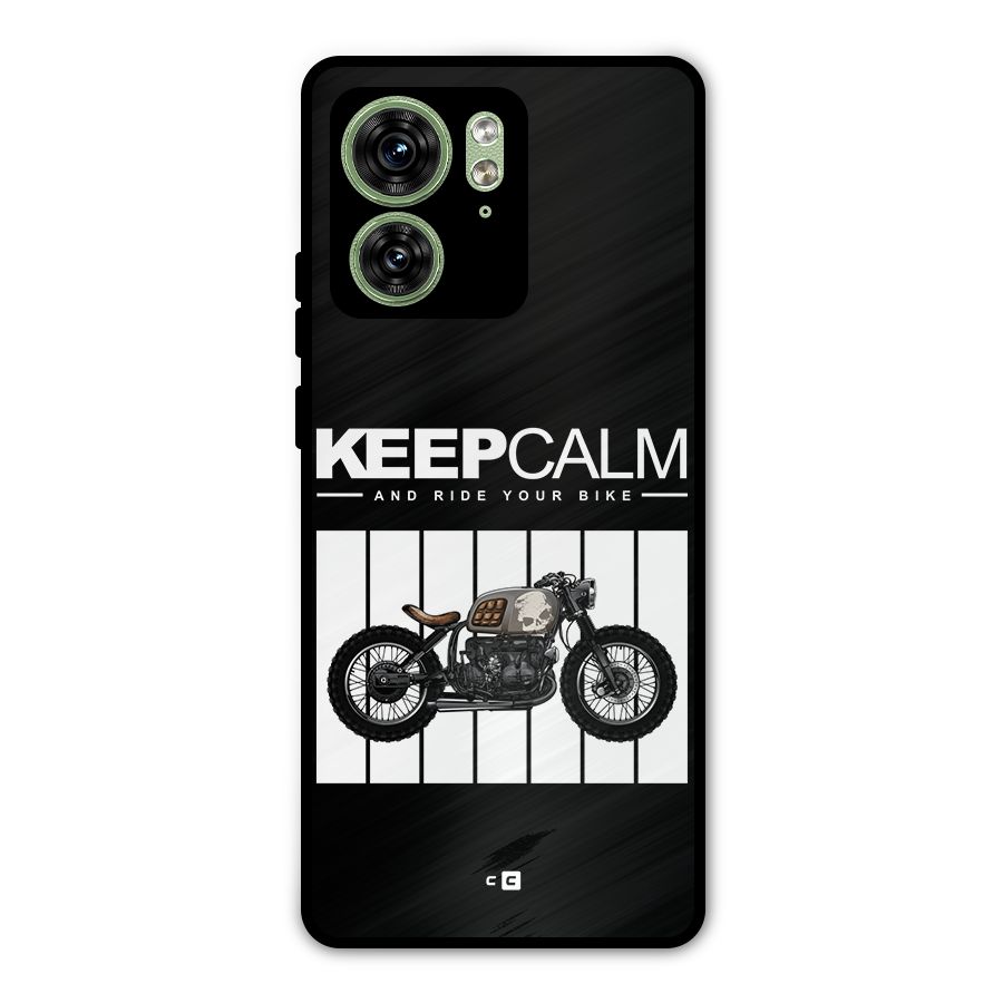Keeps Calm Metal Back Case for Motorola Edge 40 5G