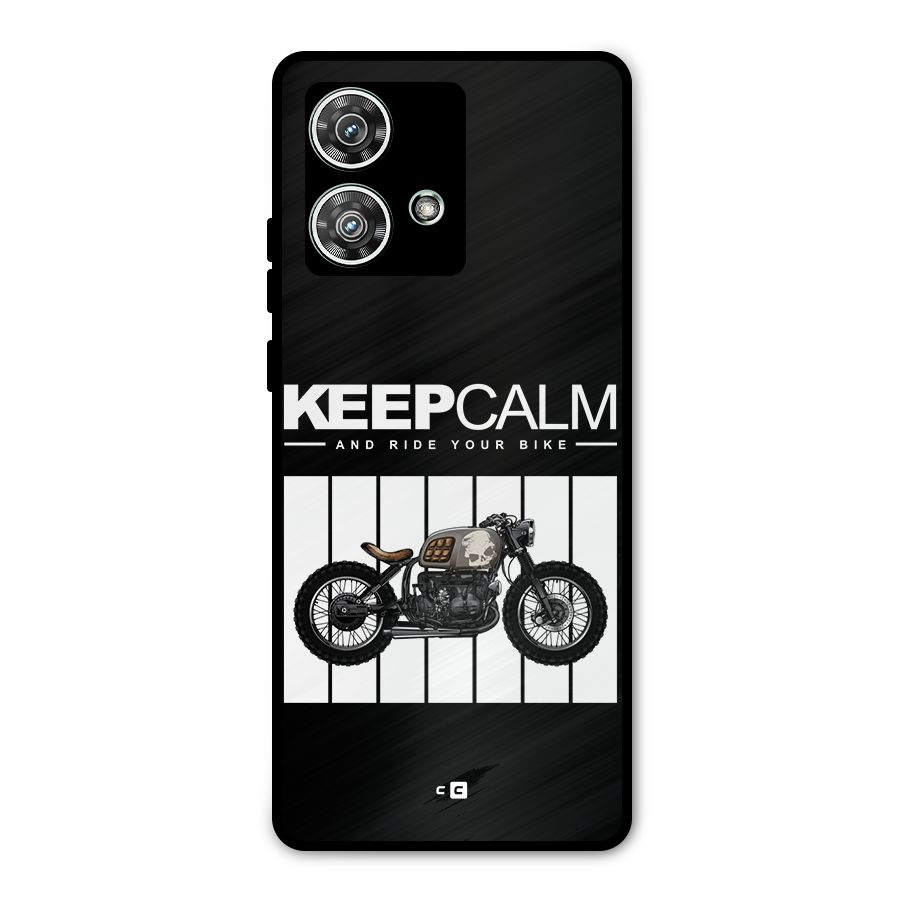 Keeps Calm Metal Back Case for Motorola Edge 40 Neo