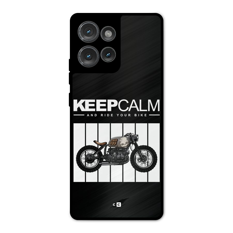 Keeps Calm Metal Back Case for Motorola Edge 50