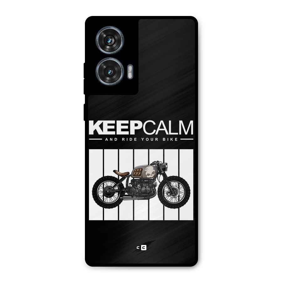 Keeps Calm Metal Back Case for Motorola Edge 50 Fusion