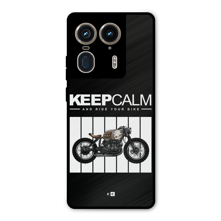 Keeps Calm Metal Back Case for Motorola Edge 50 Ultra