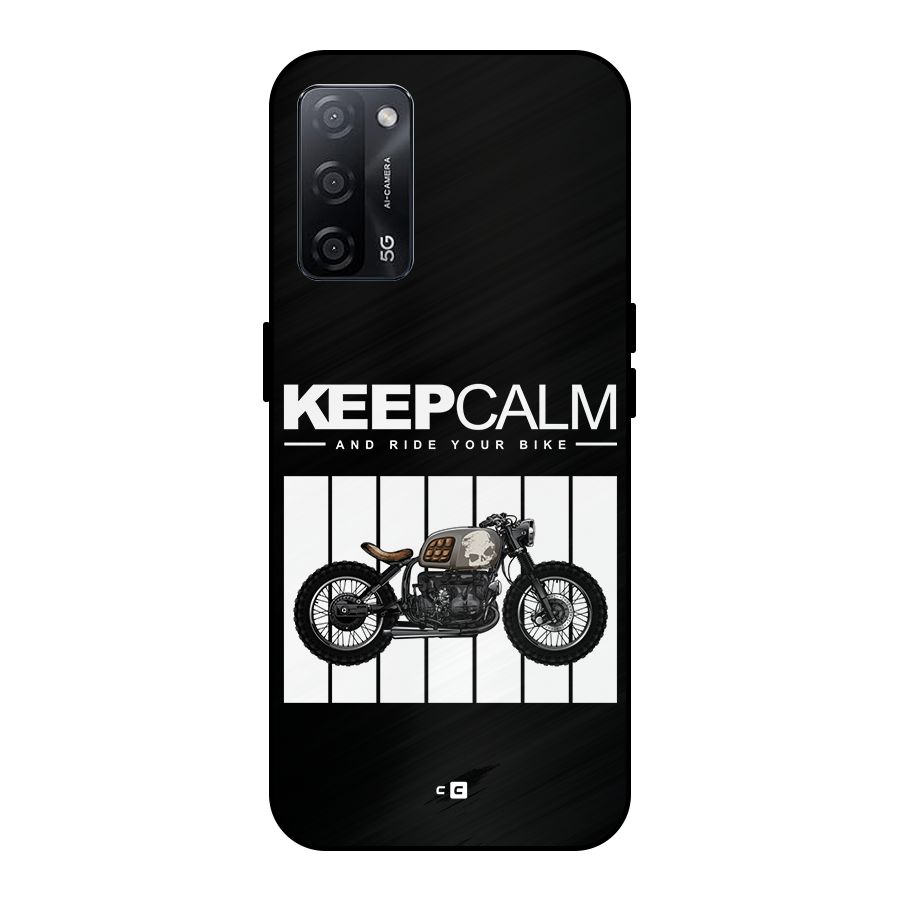 Keeps Calm Metal Back Case for Oppo A53s 5G