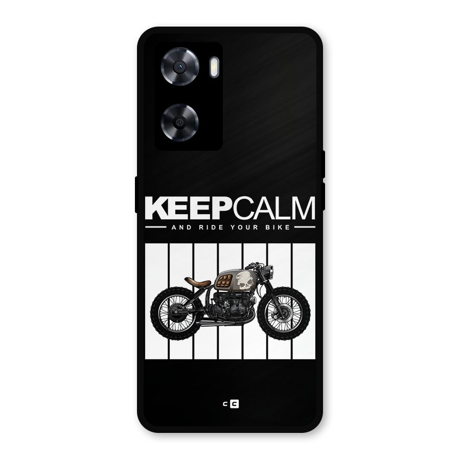 Keeps Calm Metal Back Case for Oppo A57 2022