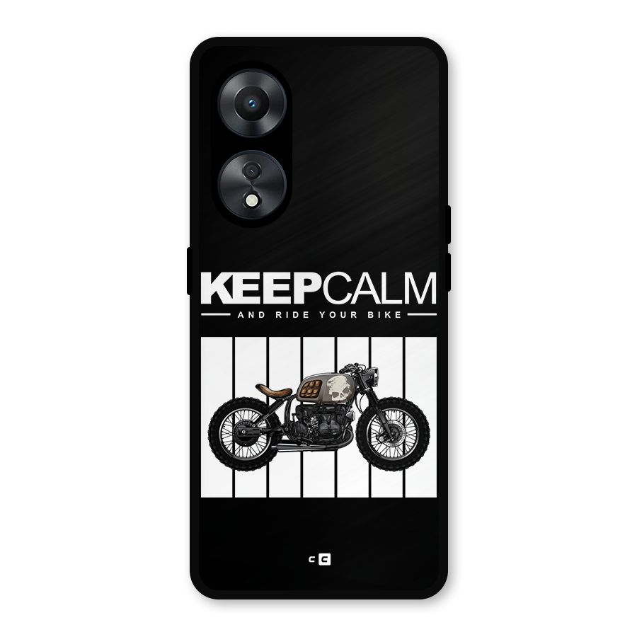 Keeps Calm Metal Back Case for Oppo A78