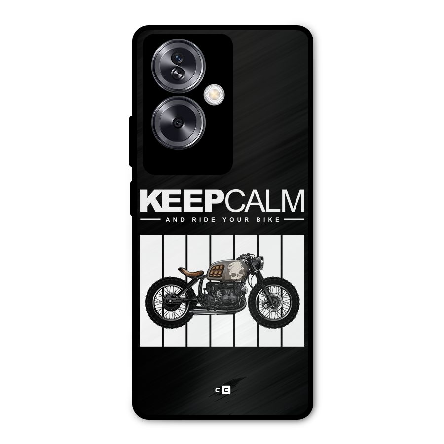 Keeps Calm Metal Back Case for Oppo A79 5G