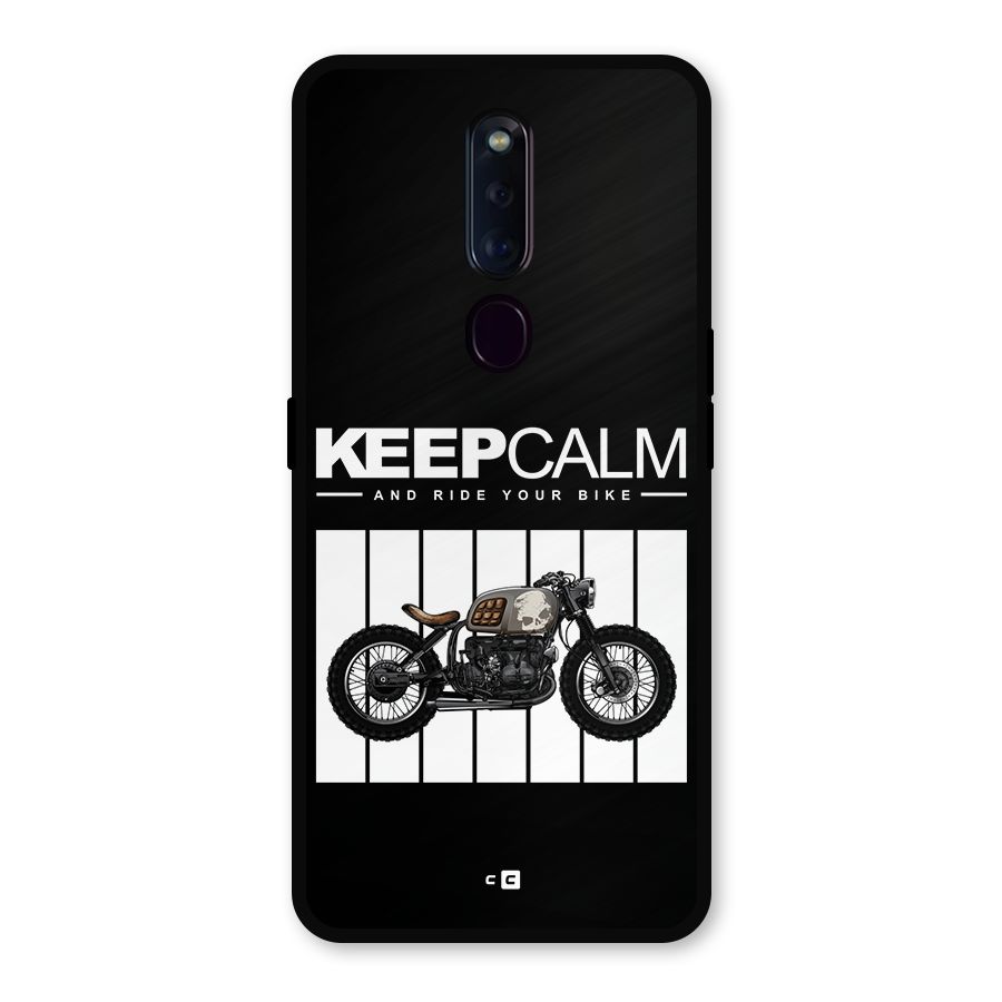 Keeps Calm Metal Back Case for Oppo F11 Pro