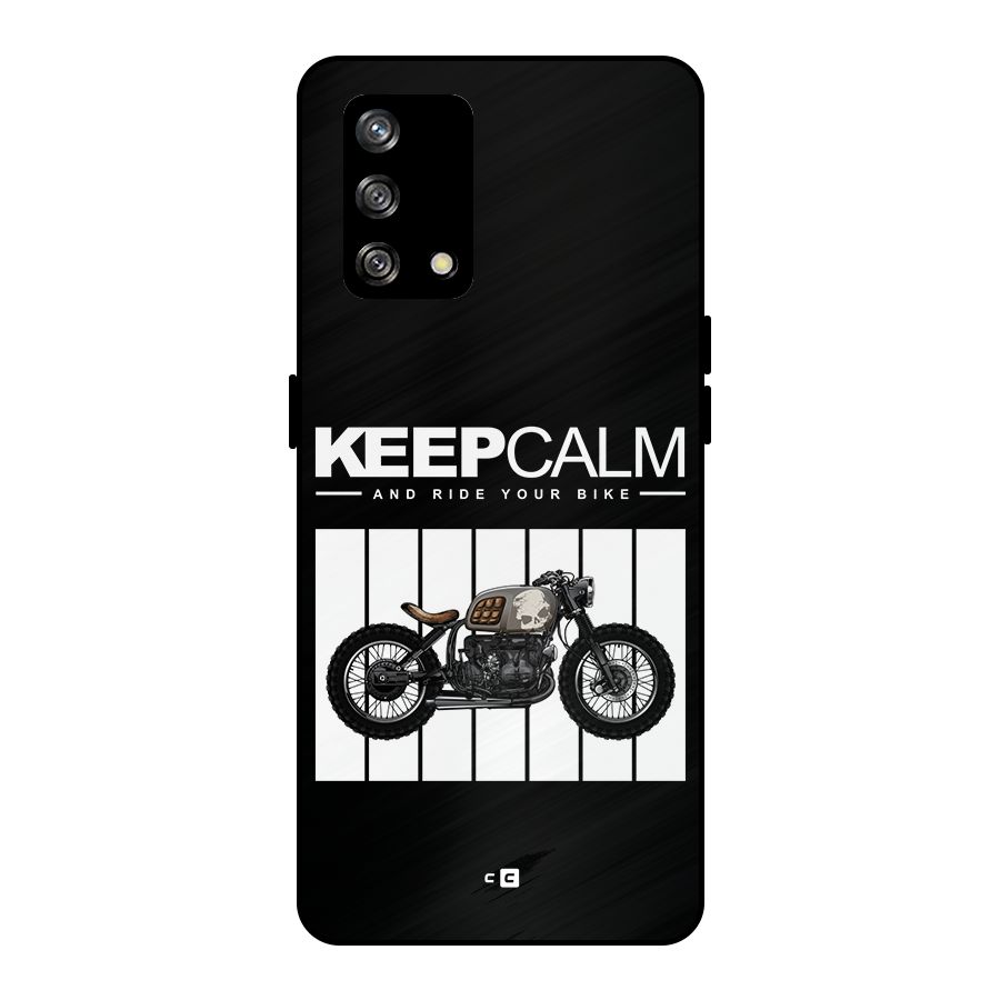 Keeps Calm Metal Back Case for Oppo F19