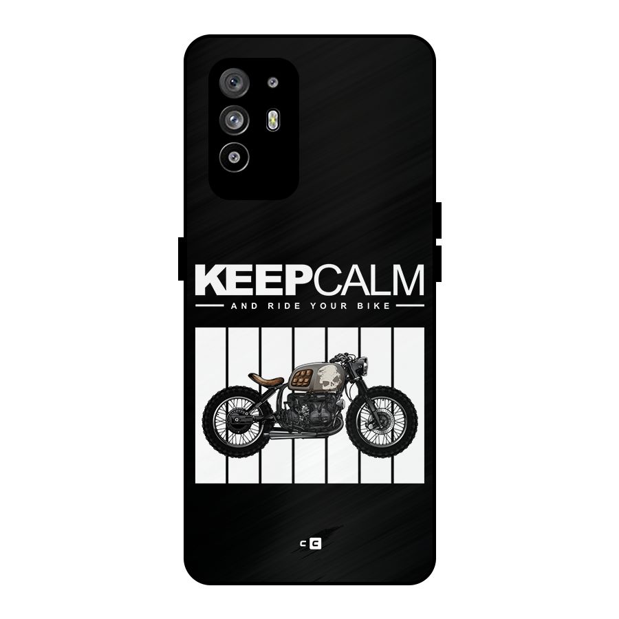 Keeps Calm Metal Back Case for Oppo F19 Pro Plus 5G