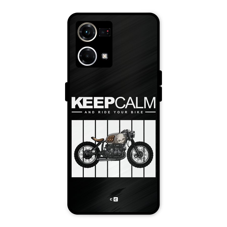 Keeps Calm Metal Back Case for Oppo F21 Pro 4G