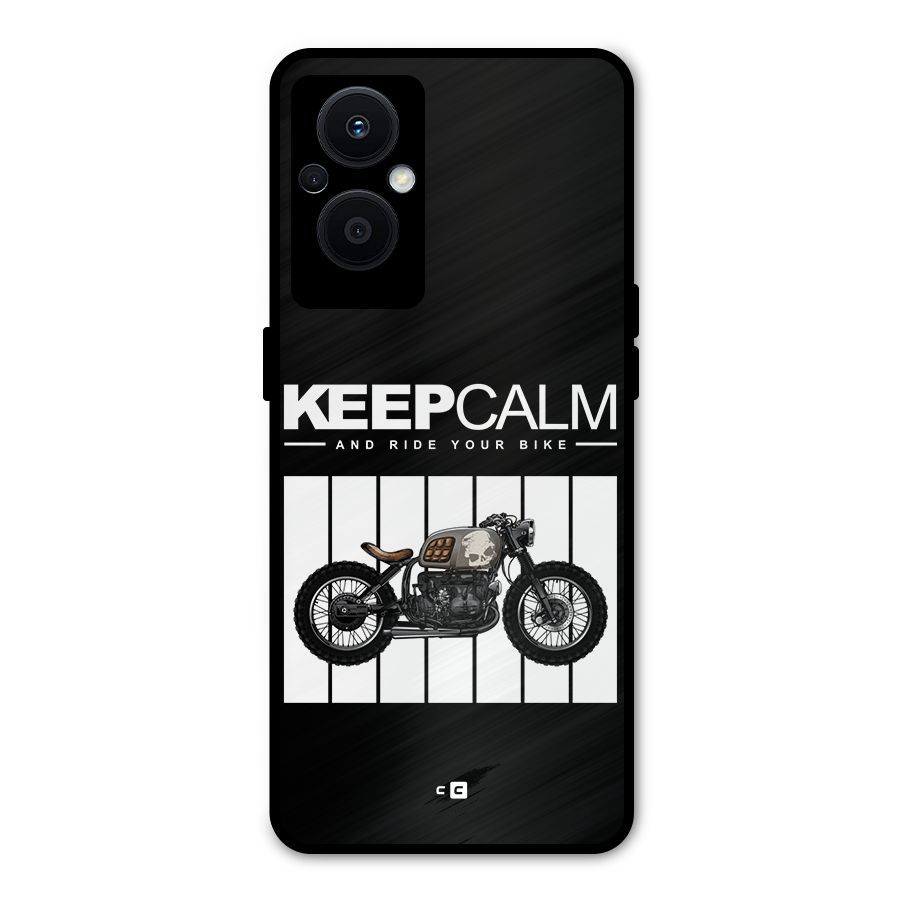 Keeps Calm Metal Back Case for Oppo F21 Pro 5G