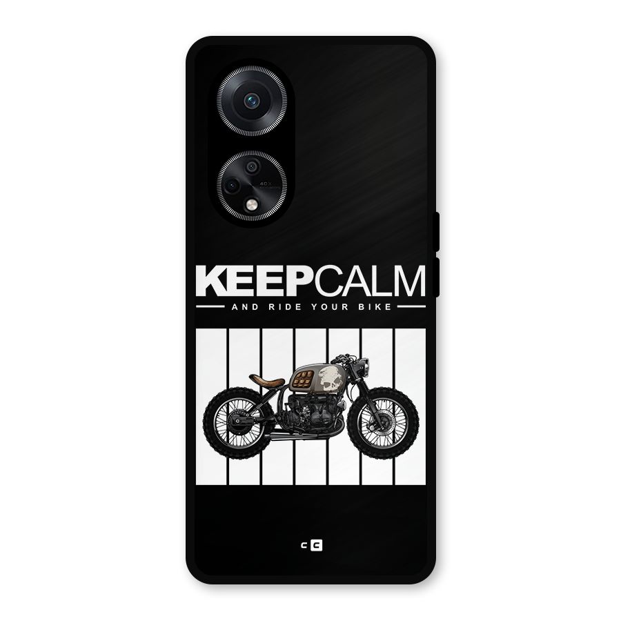 Keeps Calm Metal Back Case for Oppo F23