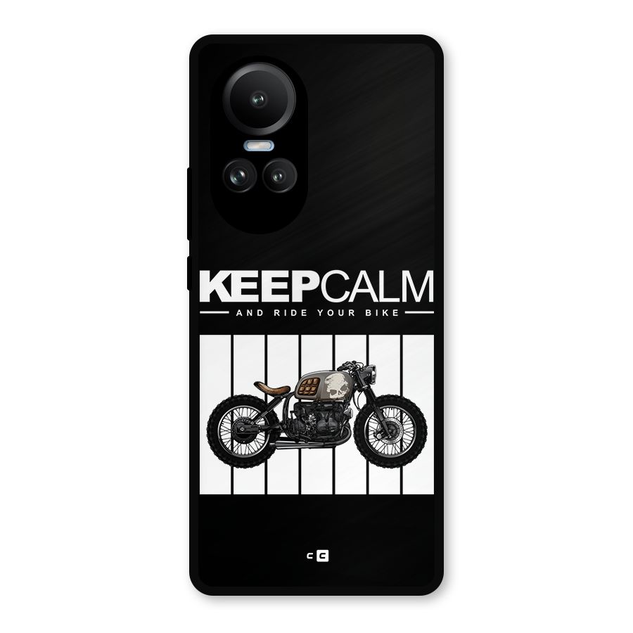 Keeps Calm Metal Back Case for Oppo Reno10 Pro