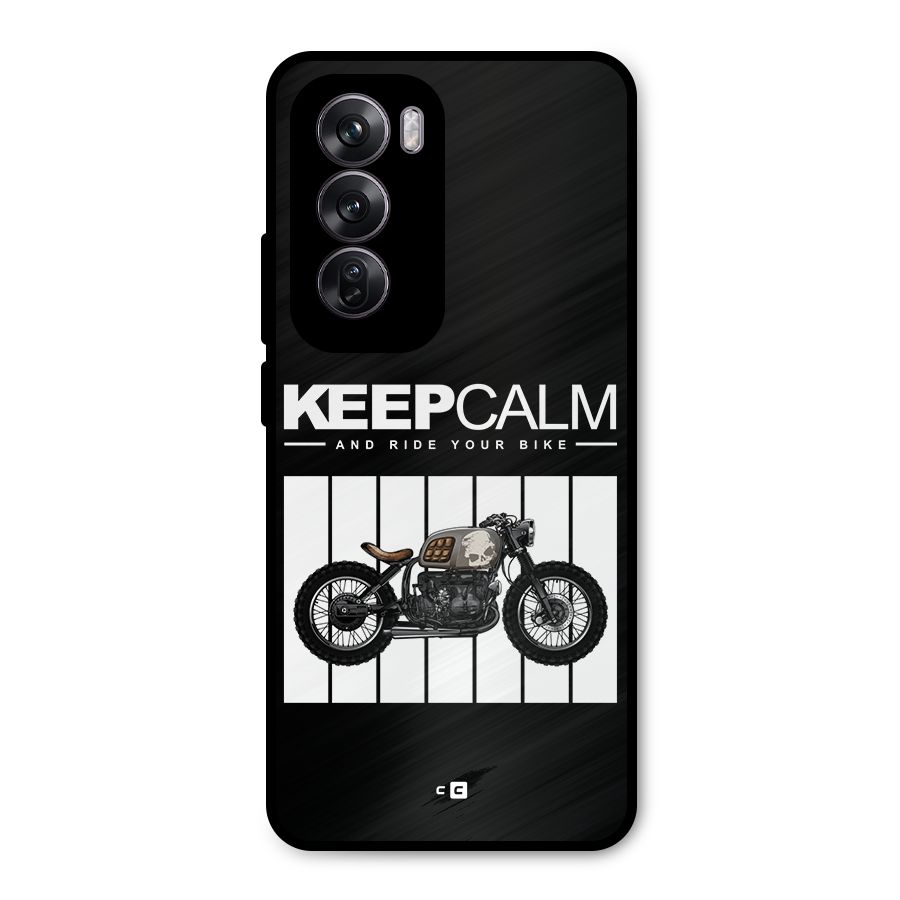 Keeps Calm Metal Back Case for Oppo Reno12 Pro