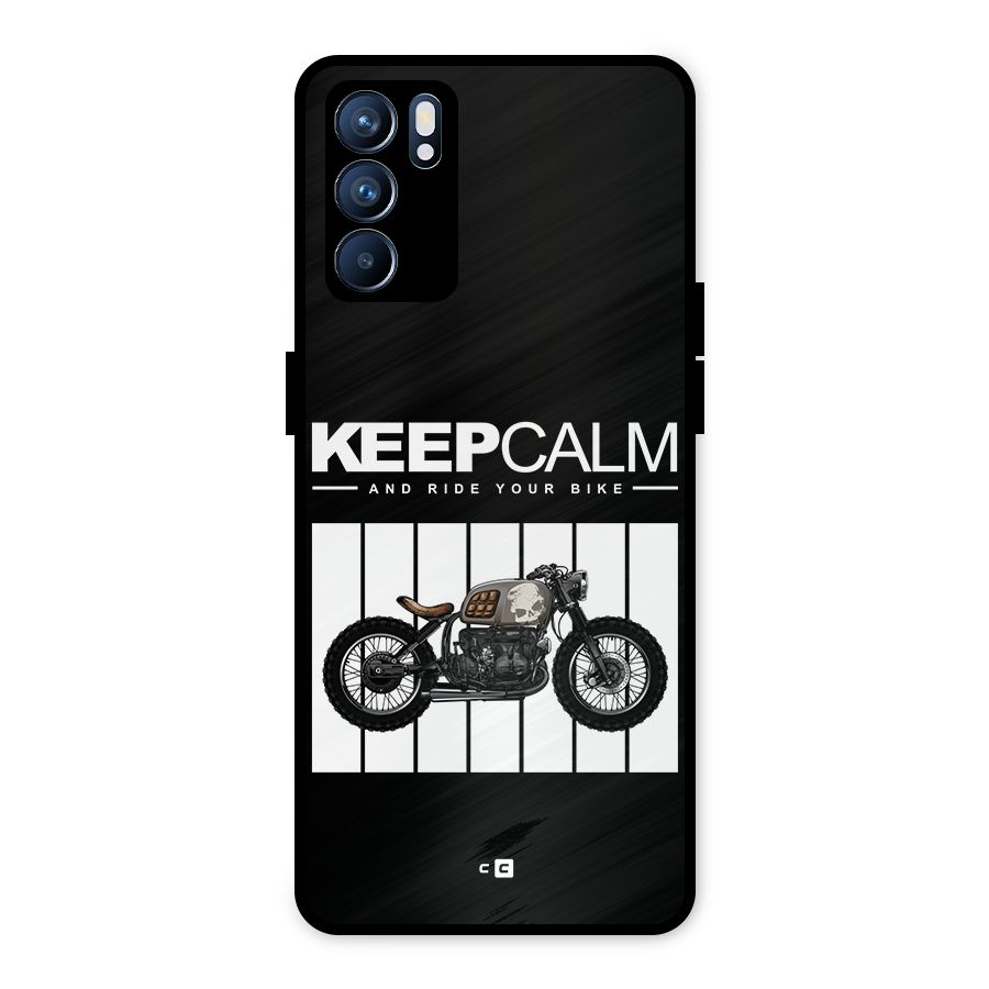 Keeps Calm Metal Back Case for Oppo Reno6 5G