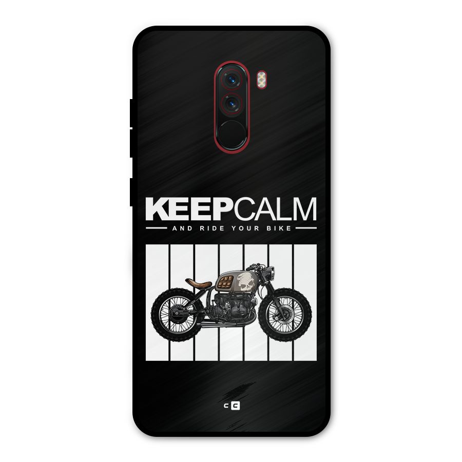 Keeps Calm Metal Back Case for Poco F1