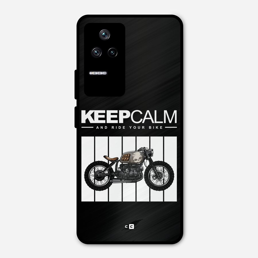 Keeps Calm Metal Back Case for Poco F4 5G