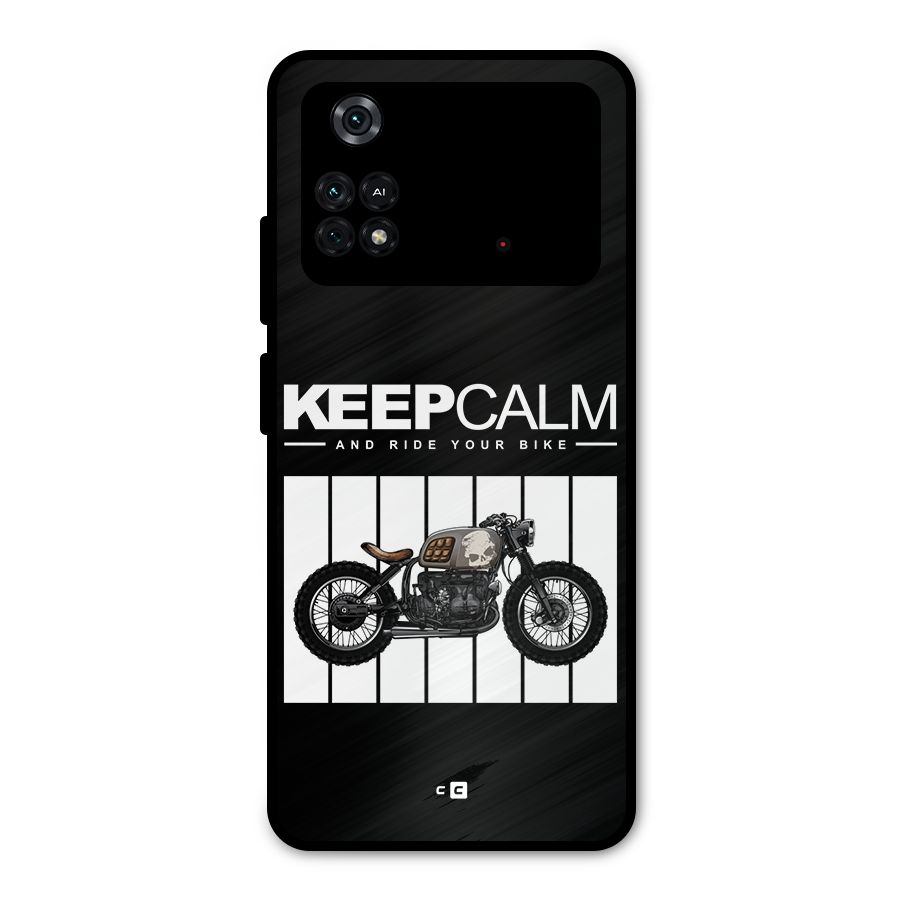 Keeps Calm Metal Back Case for Poco M4 Pro 4G