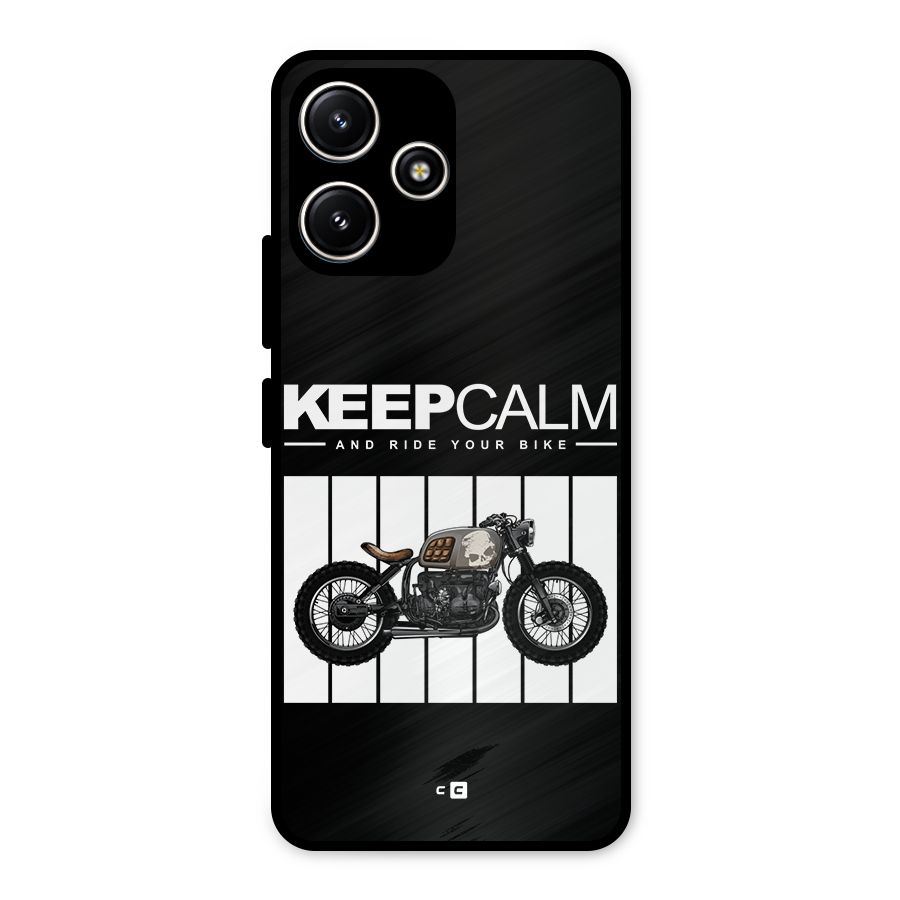 Keeps Calm Metal Back Case for Poco M6 Pro