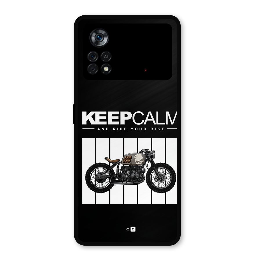 Keeps Calm Metal Back Case for Poco X4 Pro 5G