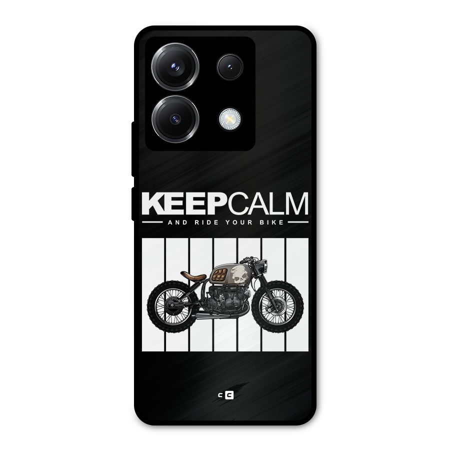 Keeps Calm Metal Back Case for Poco X6