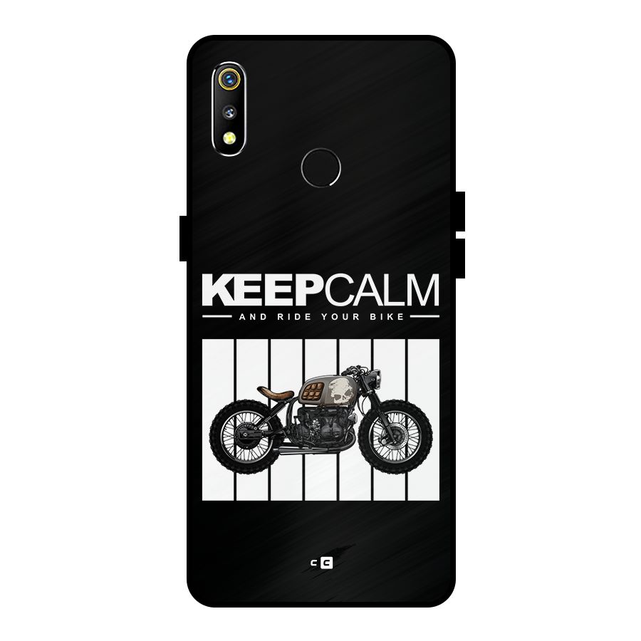 Keeps Calm Metal Back Case for Realme 3i