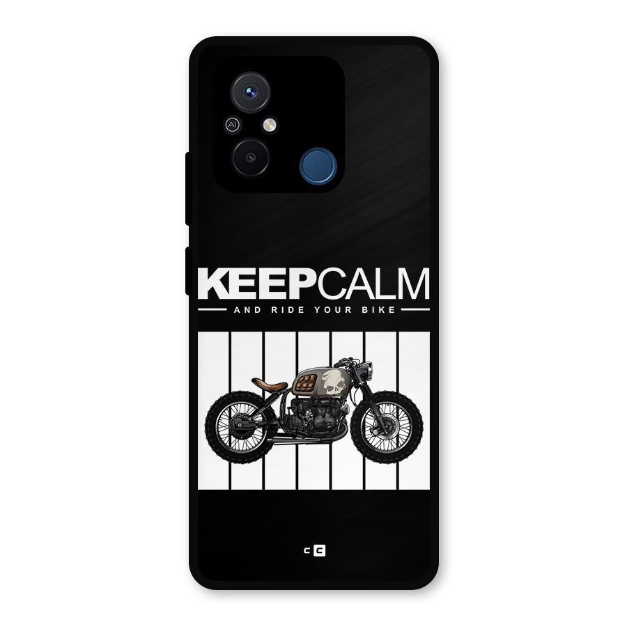 Keeps Calm Metal Back Case for Redmi 12C