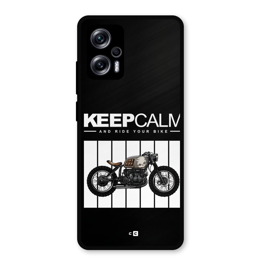 Keeps Calm Metal Back Case for Redmi K50i