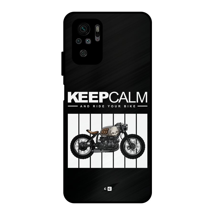 Keeps Calm Metal Back Case for Redmi Note 10