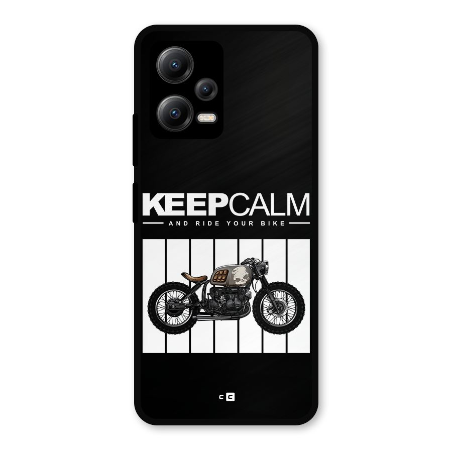 Keeps Calm Metal Back Case for Redmi Note 12 5G