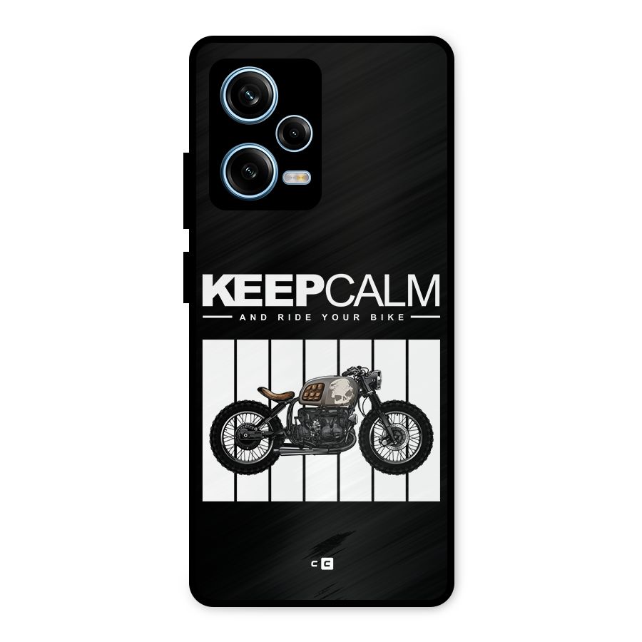 Keeps Calm Metal Back Case for Redmi Note 12 Pro