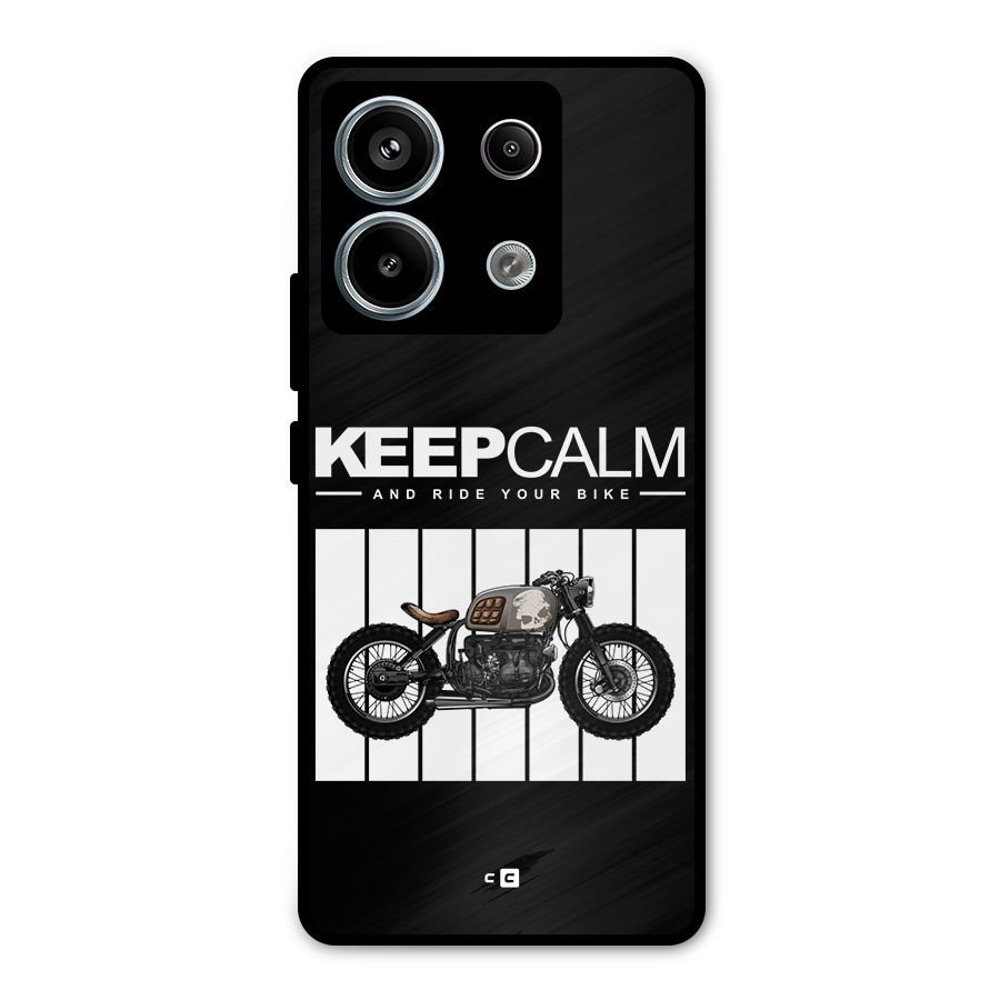 Keeps Calm Metal Back Case for Redmi Note 13 Pro 5G