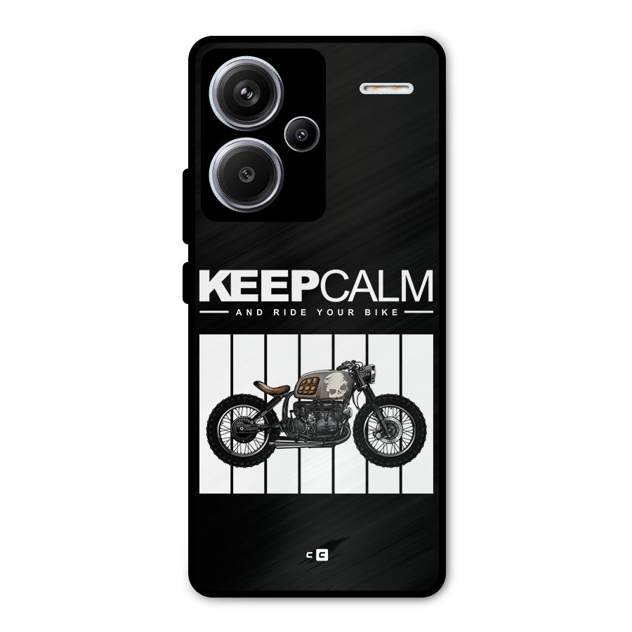 Keeps Calm Metal Back Case for Redmi Note 13 Pro Plus