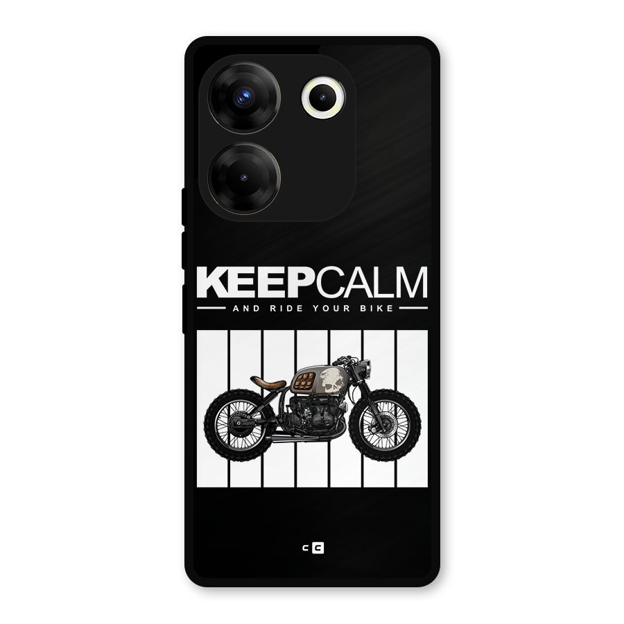 Keeps Calm Metal Back Case for Tecno Camon 20