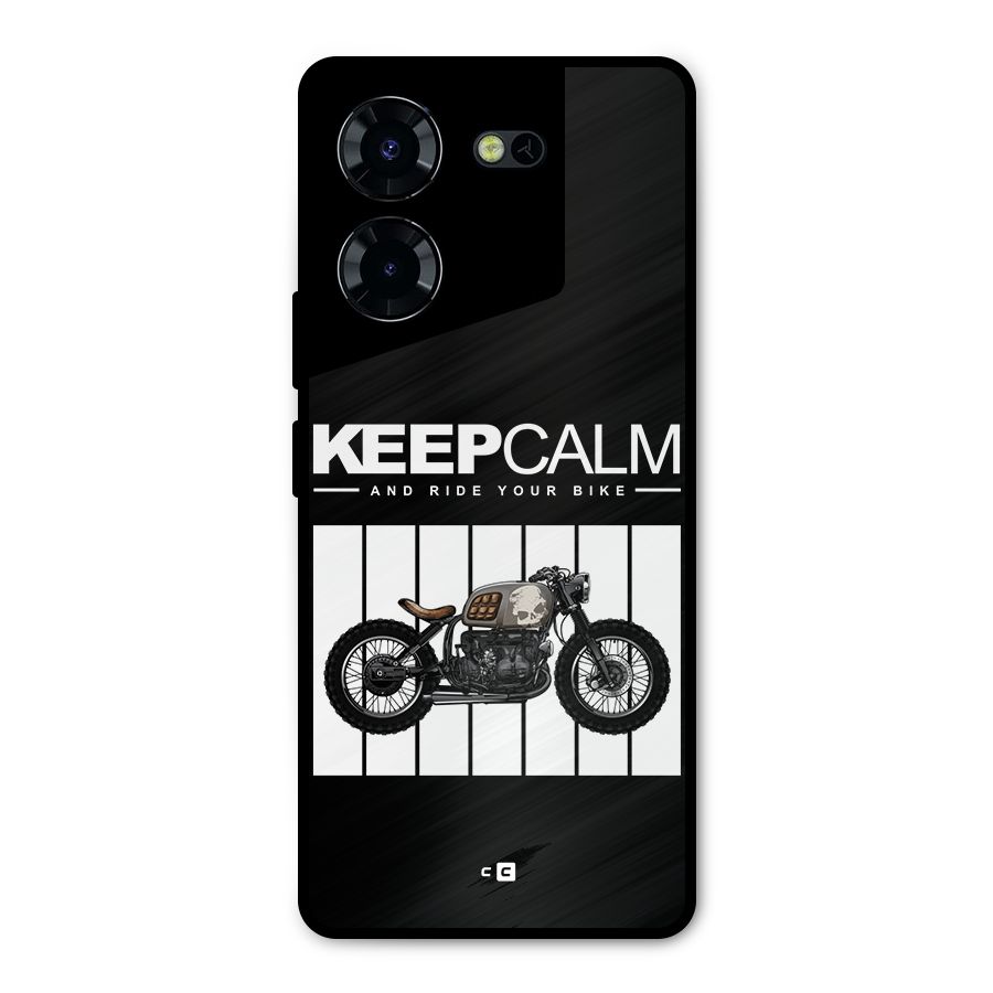 Keeps Calm Metal Back Case for Tecno Pova 5 Pro 5G