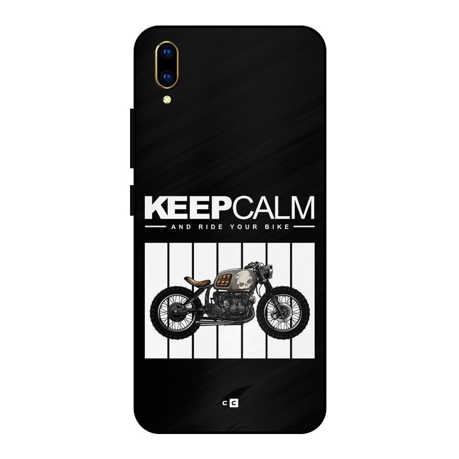 Keeps Calm Metal Back Case for Vivo V11 Pro
