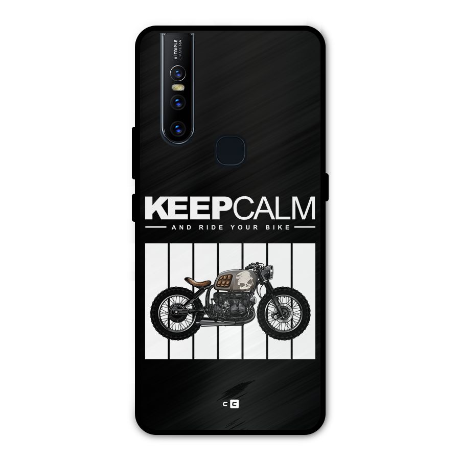 Keeps Calm Metal Back Case for Vivo V15