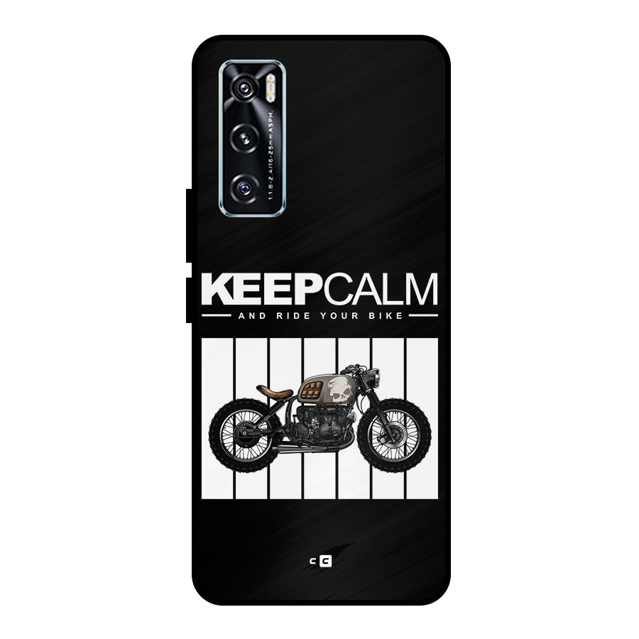 Keeps Calm Metal Back Case for Vivo V20 SE