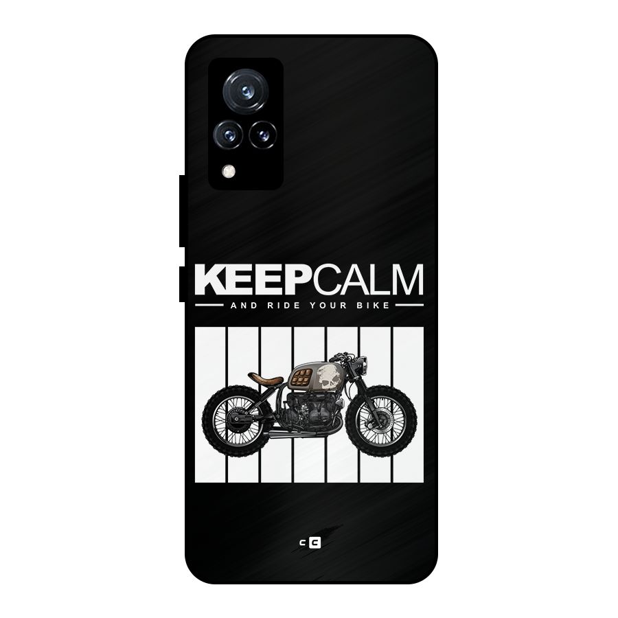 Keeps Calm Metal Back Case for Vivo V21 5G