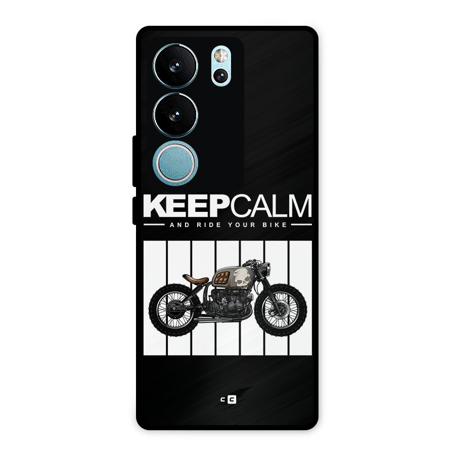 Keeps Calm Metal Back Case for Vivo V29 Pro