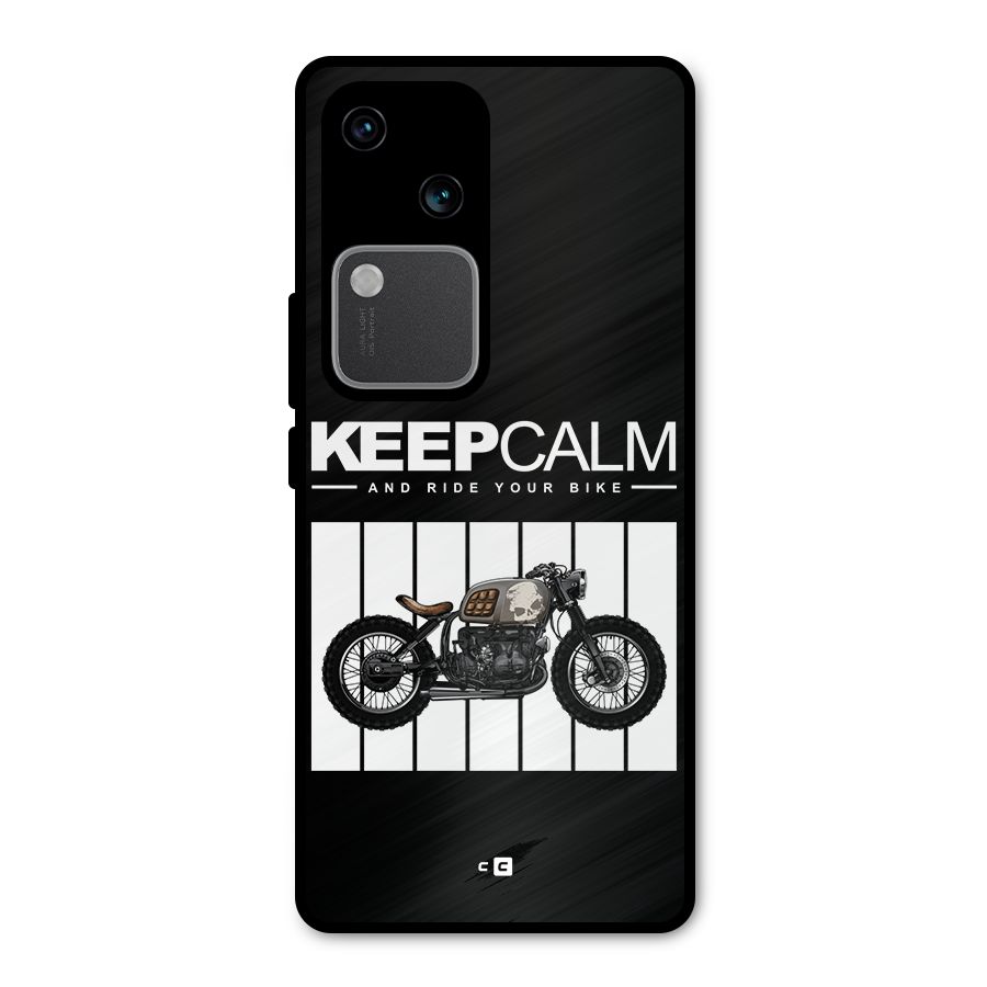 Keeps Calm Metal Back Case for Vivo V30
