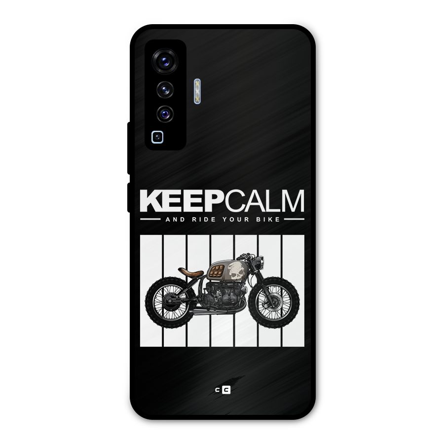 Keeps Calm Metal Back Case for Vivo X50