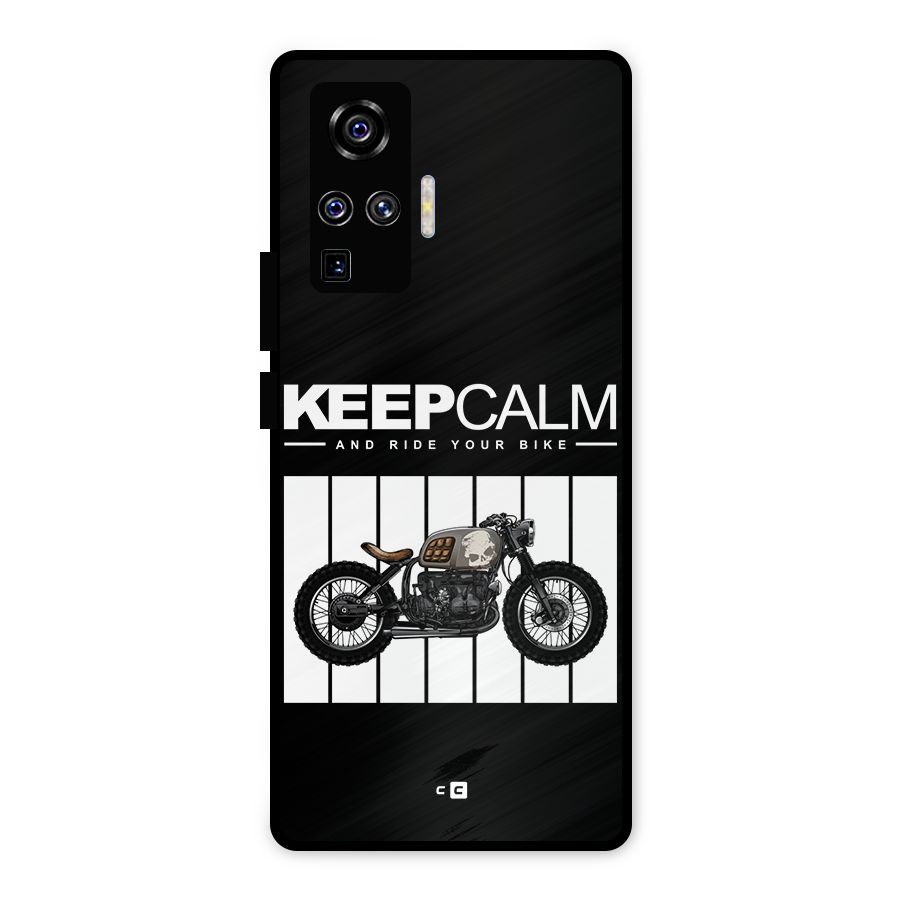 Keeps Calm Metal Back Case for Vivo X50 Pro