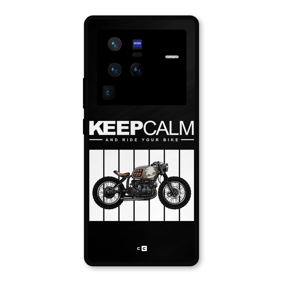 Keeps Calm Metal Back Case for Vivo X80 Pro