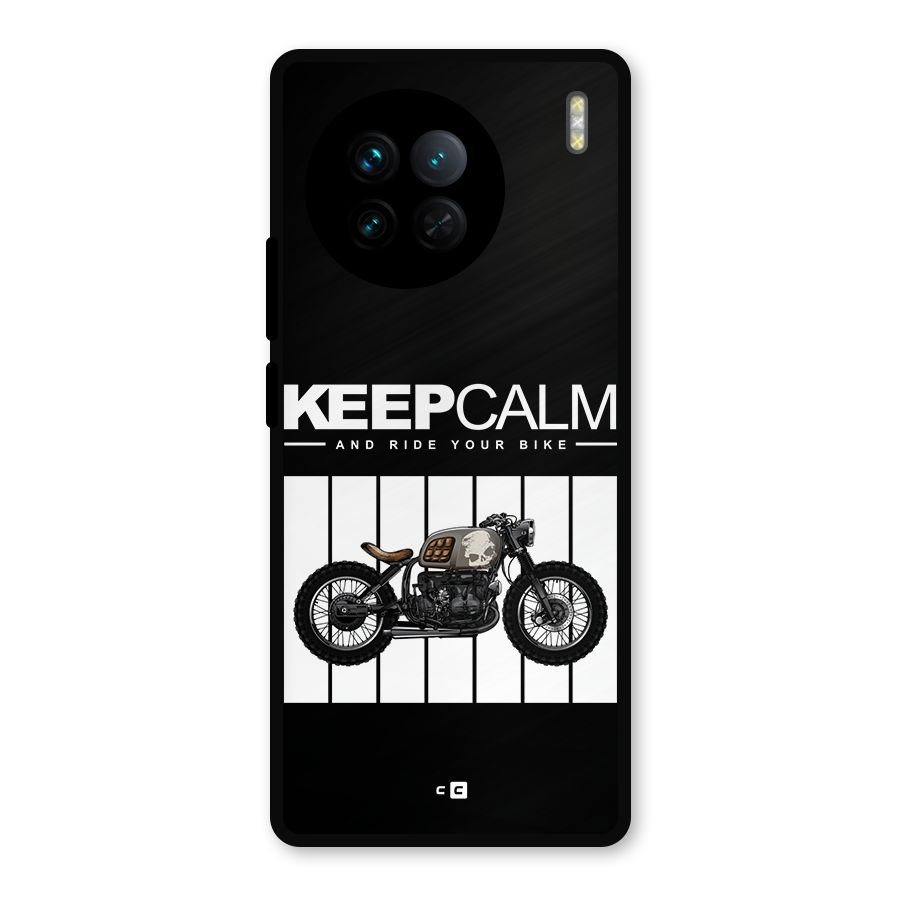 Keeps Calm Metal Back Case for Vivo X90