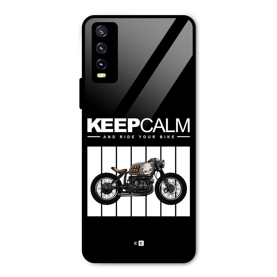 Keeps Calm Metal Back Case for Vivo Y20