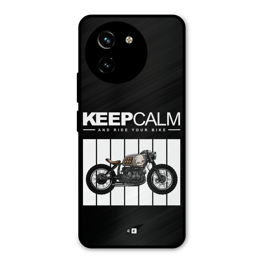 Keeps Calm Metal Back Case for Vivo Y200i