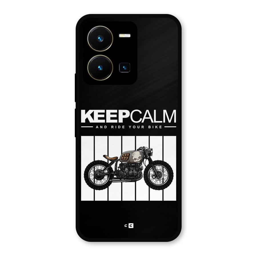 Keeps Calm Metal Back Case for Vivo Y35