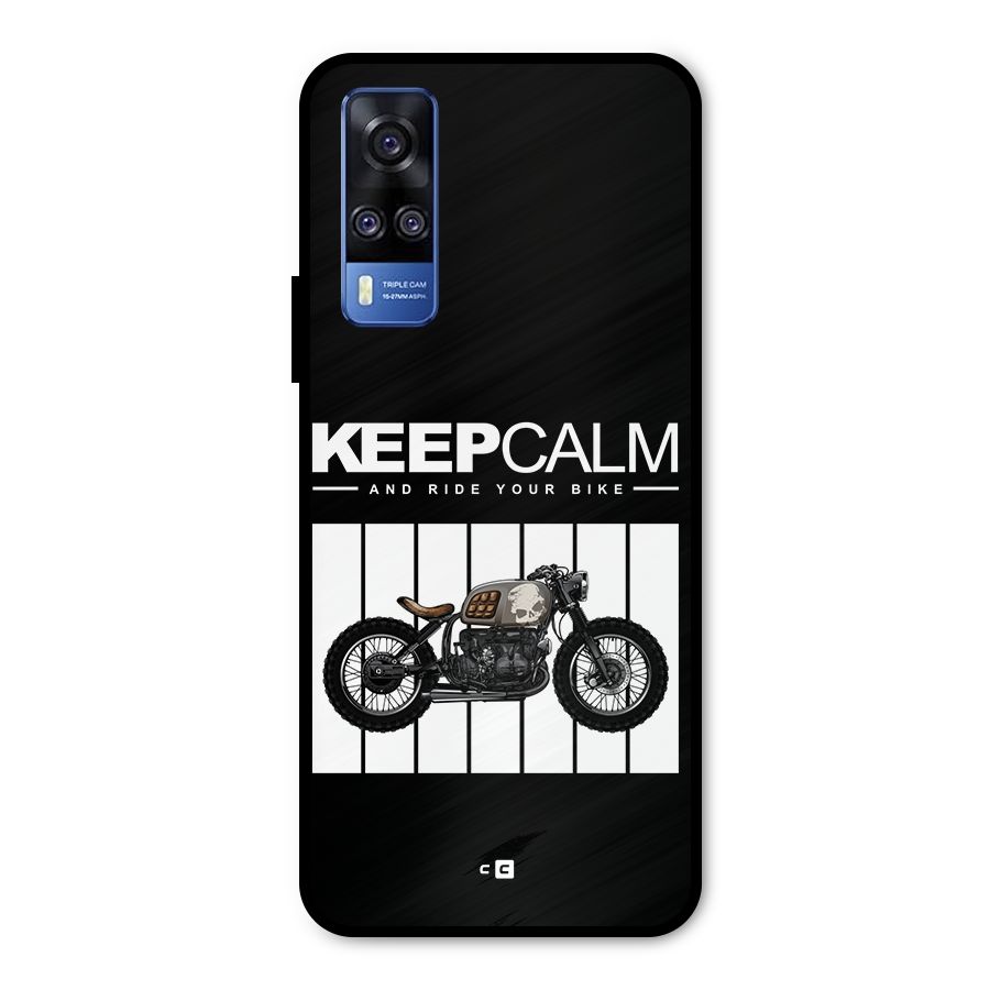 Keeps Calm Metal Back Case for Vivo Y51A