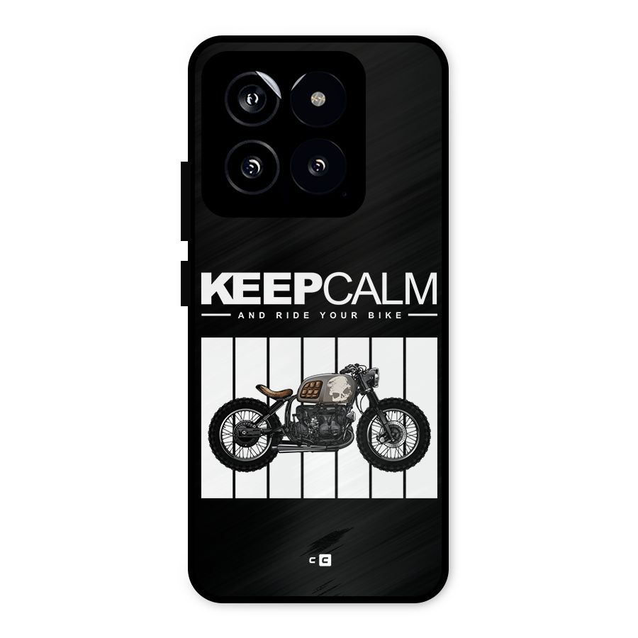 Keeps Calm Metal Back Case for Xiaomi 14