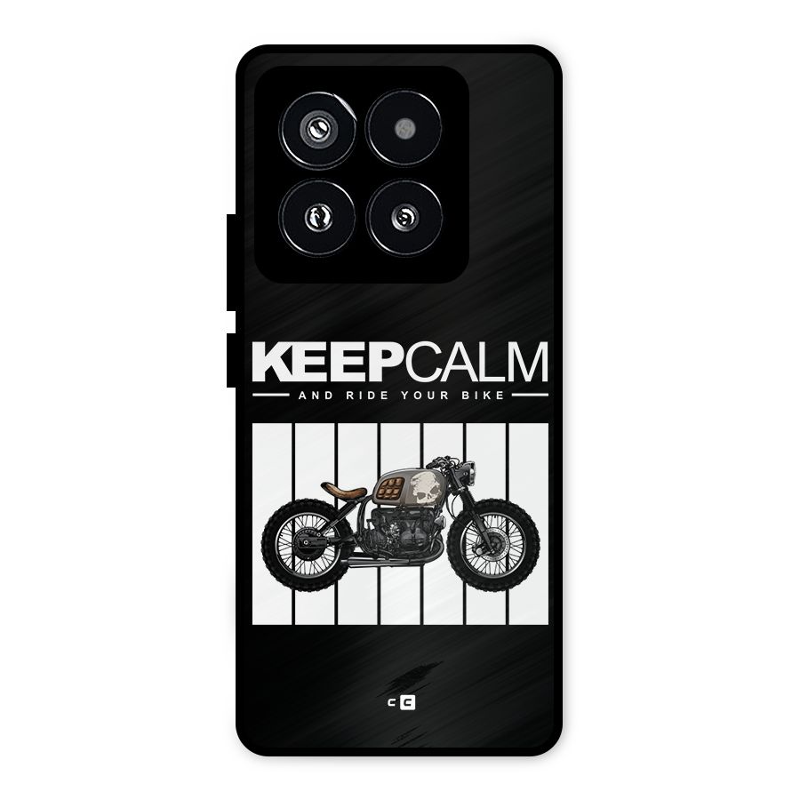 Keeps Calm Metal Back Case for Xiaomi 14 Pro